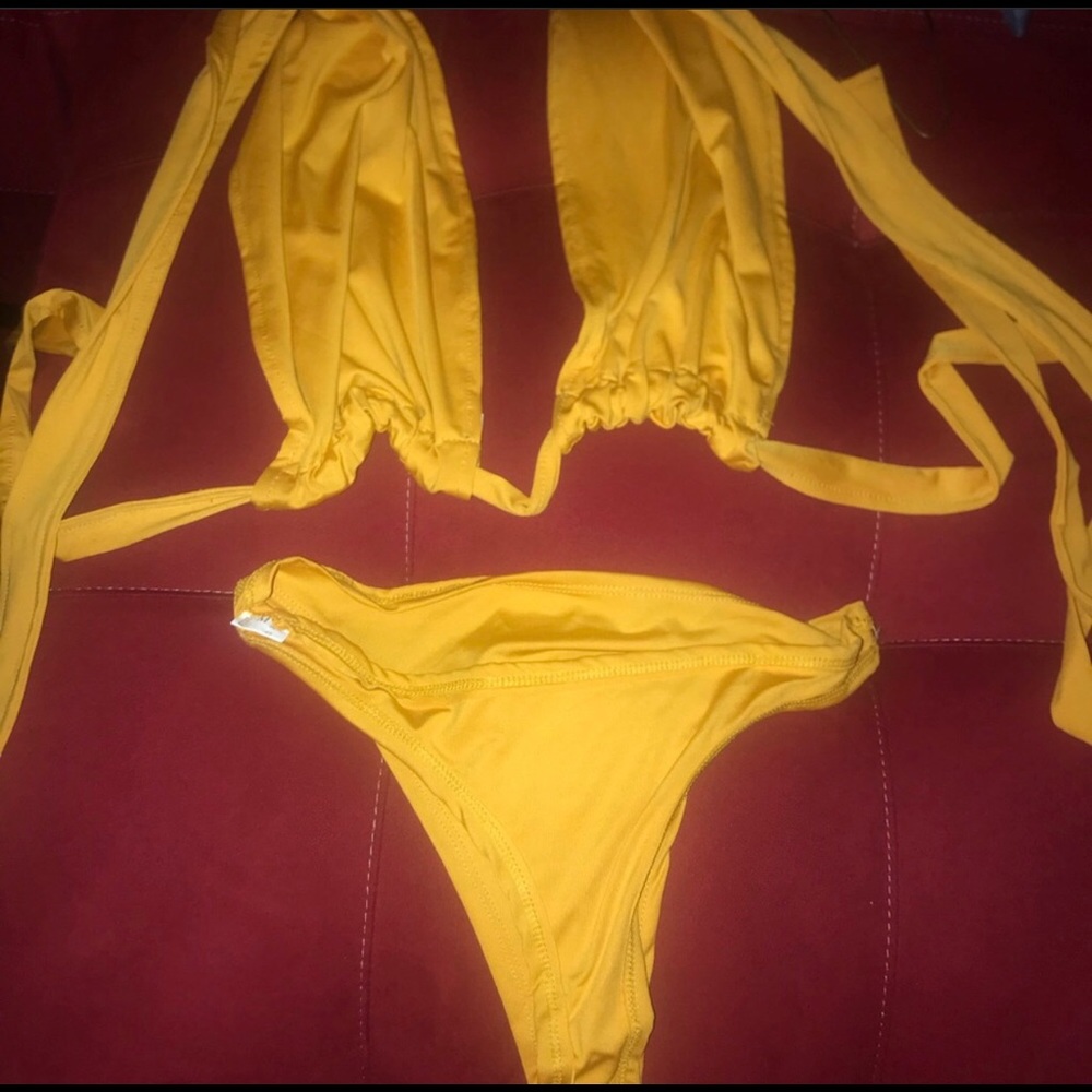 Yellow Multiway (String) Swimsuit - image 3